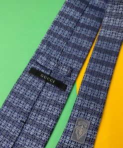 Gucci Necktie - Navy Blue - Back