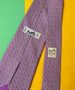 Hermès Necktie - Purple - Back