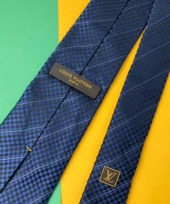 Louis Vuitton Necktie - Dark Blue - Back