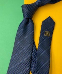 Louis Vuitton Necktie - Dark Blue - Front