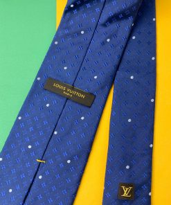 Louis Vuitton Necktie - Navy Blue - Back