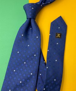 Louis Vuitton Necktie - Navy Blue - Front