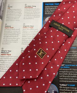 red louis vuitton tie