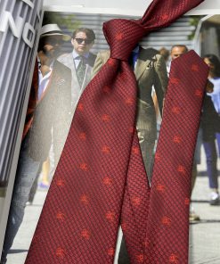 louis vuitton red tie